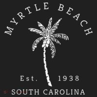 Retro Cool Original Myrtle Beach SC Palm Tree Novelty Tumbler thumb 3