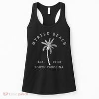Retro Cool Original Myrtle Beach SC Palm Tree Novelty Women's Tank Top thumb 0