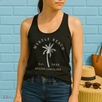 Retro Cool Original Myrtle Beach SC Palm Tree Novelty Women's Tank Top thumb 2
