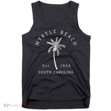 Retro Cool Original Myrtle Beach SC Palm Tree Novelty Tank Top