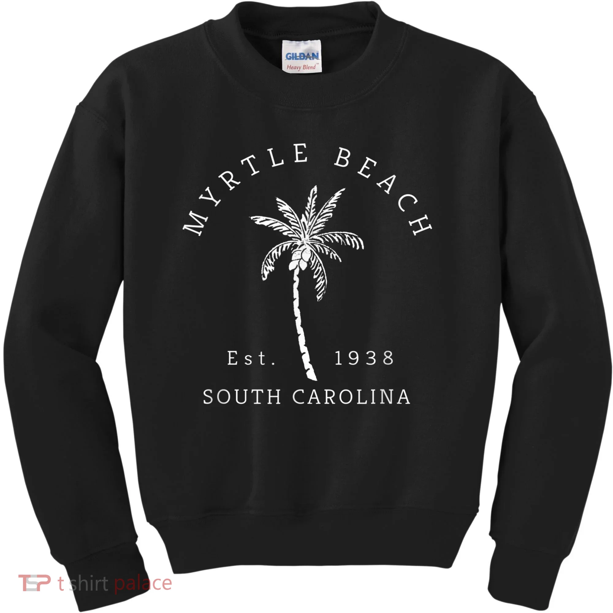 Retro Cool Original Myrtle Beach SC Palm Tree Novelty Kids Sweatshirt
