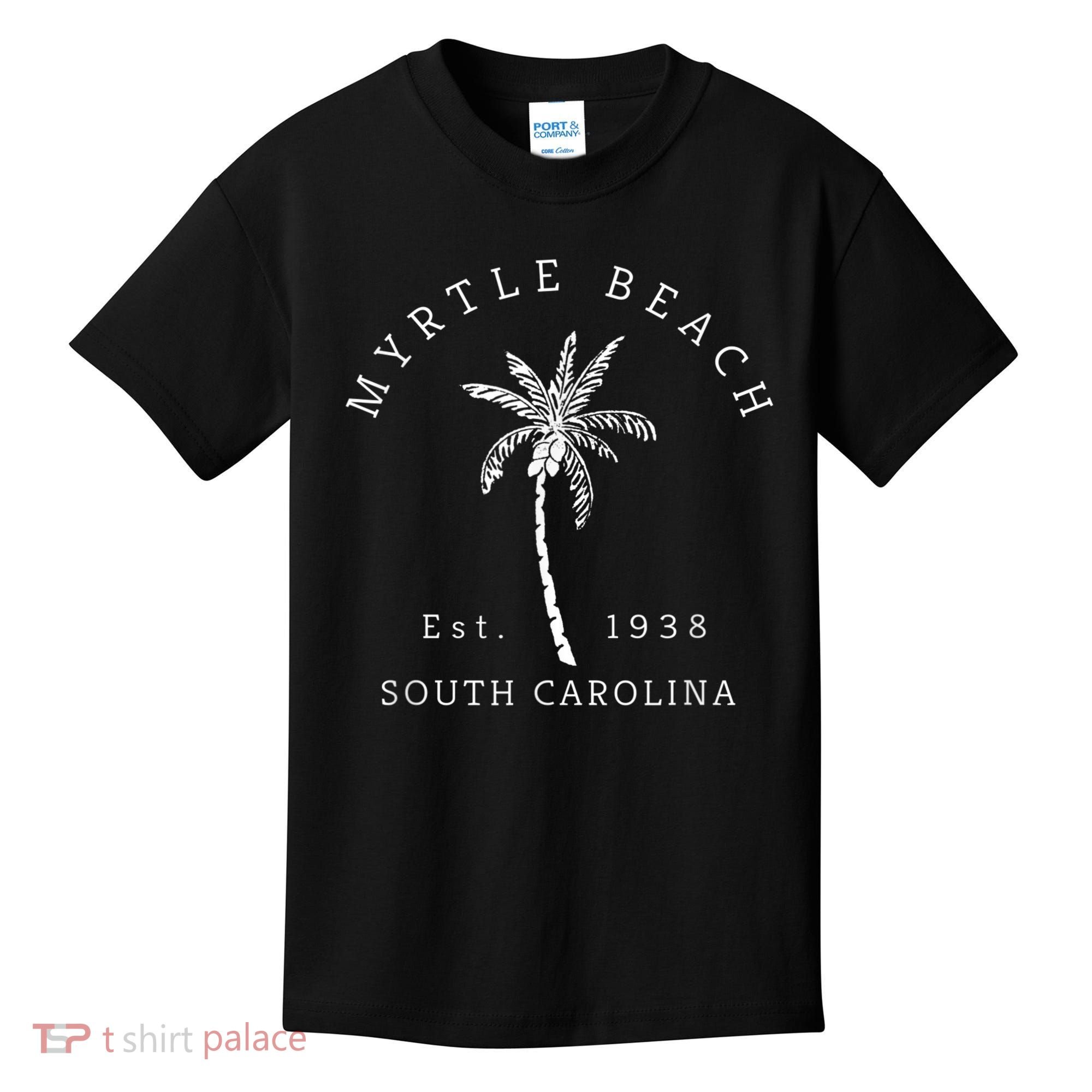 Retro Cool Original Myrtle Beach SC Palm Tree Novelty Kids T-Shirt
