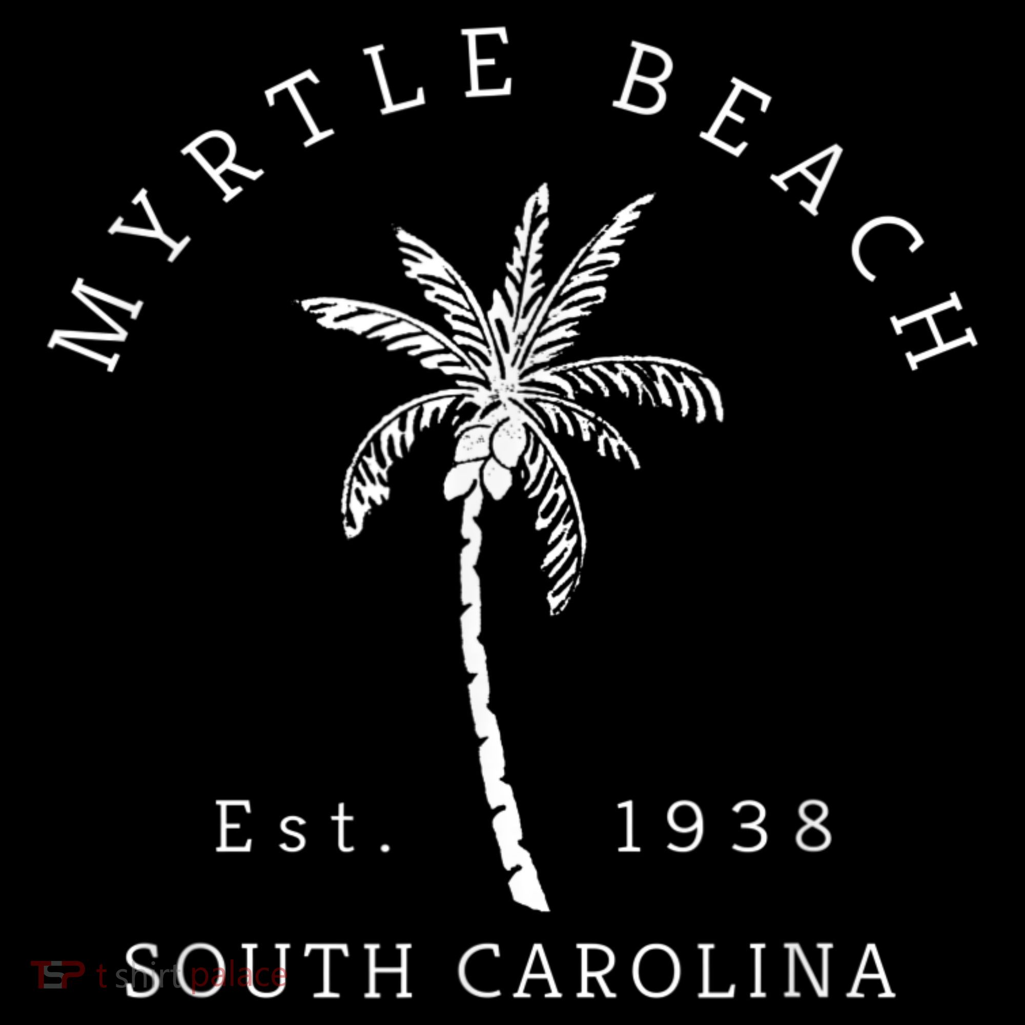 Retro Cool Original Myrtle Beach SC Palm Tree Novelty Tote Bag