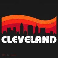 Retro Cleveland Ohio City Skyline vintage CLE souvenir T-Shirt thumb 7