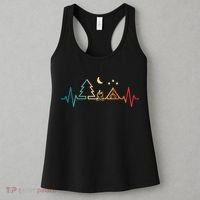 Retro Camping Outdoor Heartbeat Nature Camper Hiking Women's Tank Top thumb 3
