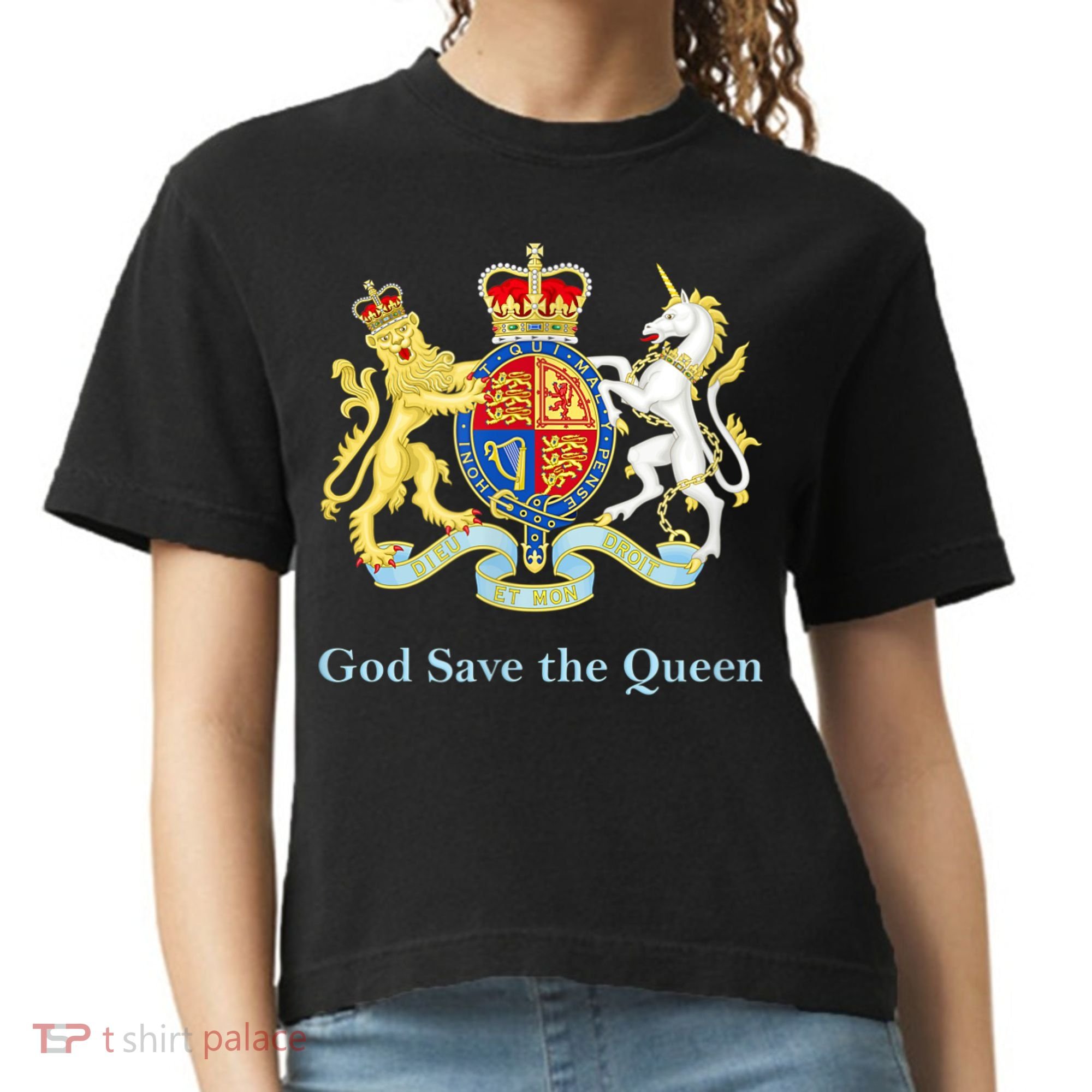 Royal Coat Of Arms, God Save The Queen Comfort Colors Boxy T-Shirt