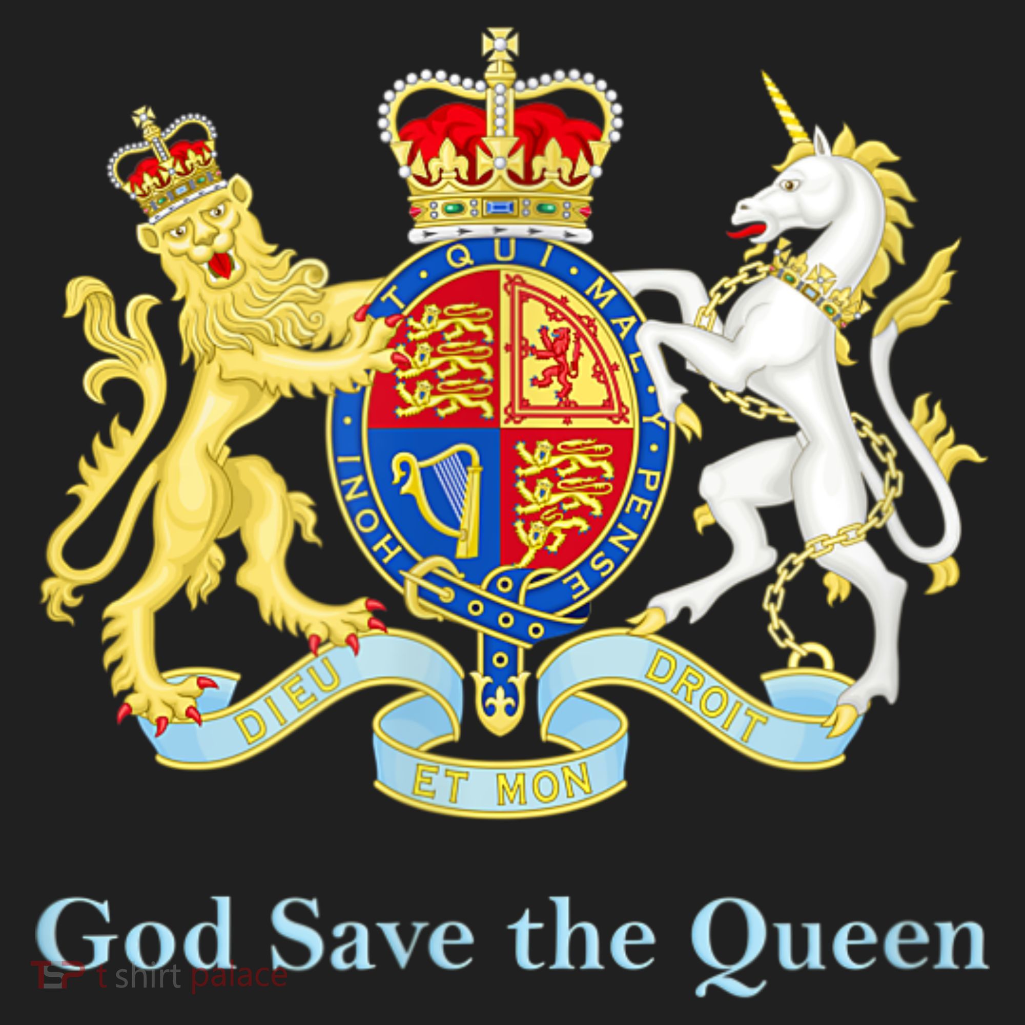 Royal Coat Of Arms, God Save The Queen Comfort Colors Boxy T-Shirt