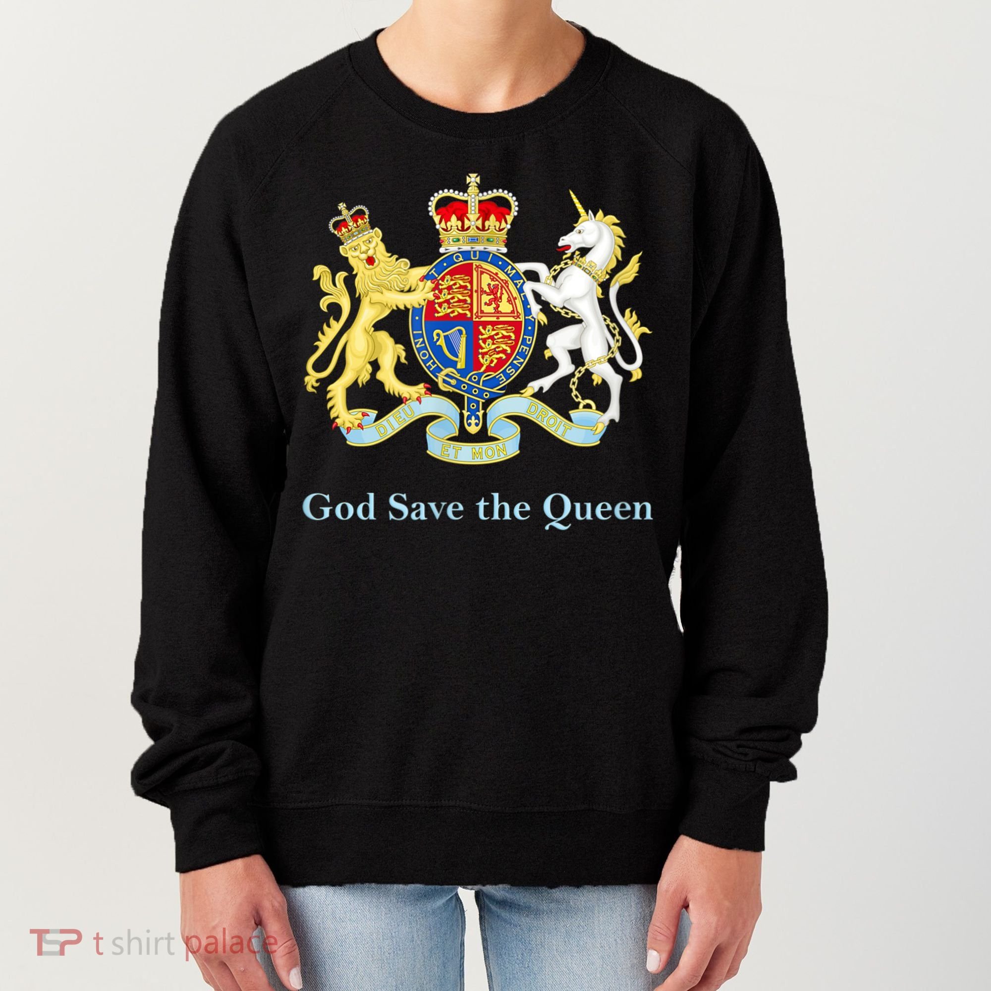 Royal Coat Of Arms, God Save The Queen Women's Sweatshirt