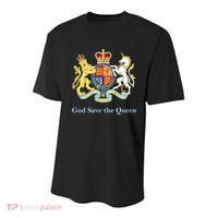 Royal Coat Of Arms, God Save The Queen Youth Performance Sprint T-Shirt thumb 0