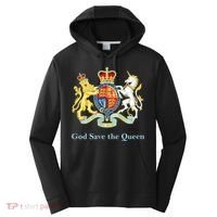Royal Coat Of Arms, God Save The Queen Performance Fleece Hoodie thumb 0