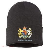 Royal Coat Of Arms, God Save The Queen Sustainable Knit Beanie thumb 0