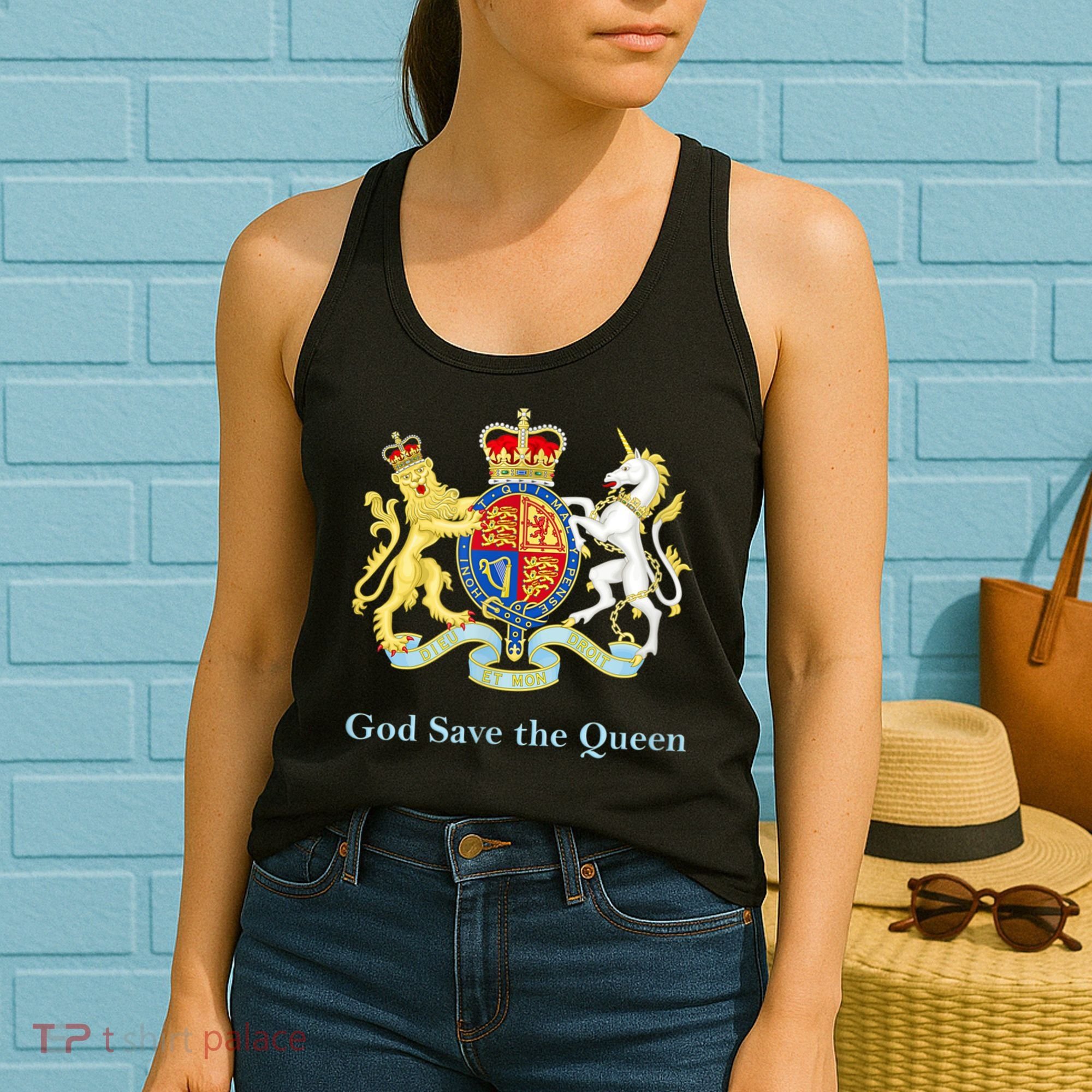 Royal Coat Of Arms, God Save The Queen Women's Tank Top