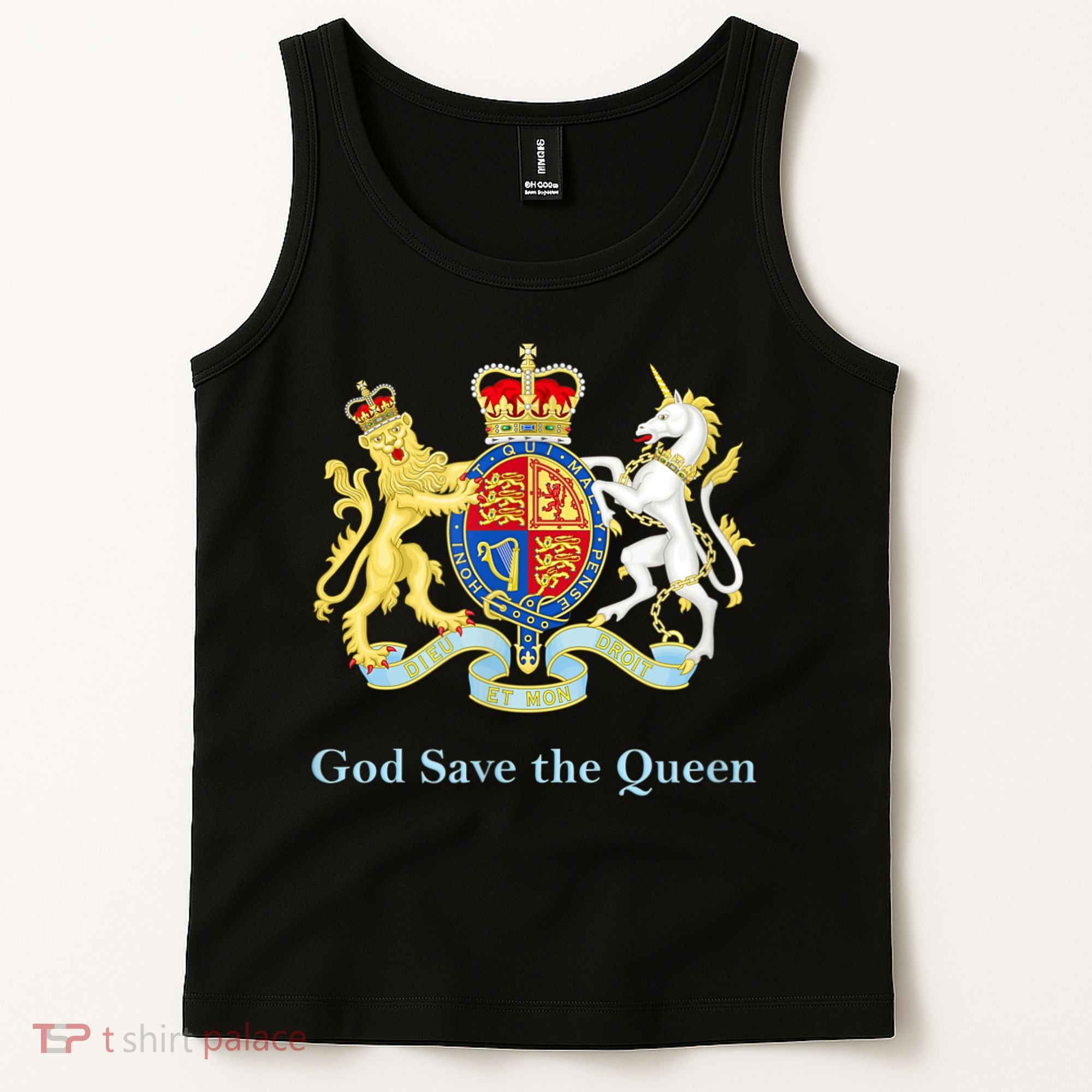 Royal Coat Of Arms, God Save The Queen Tank Top