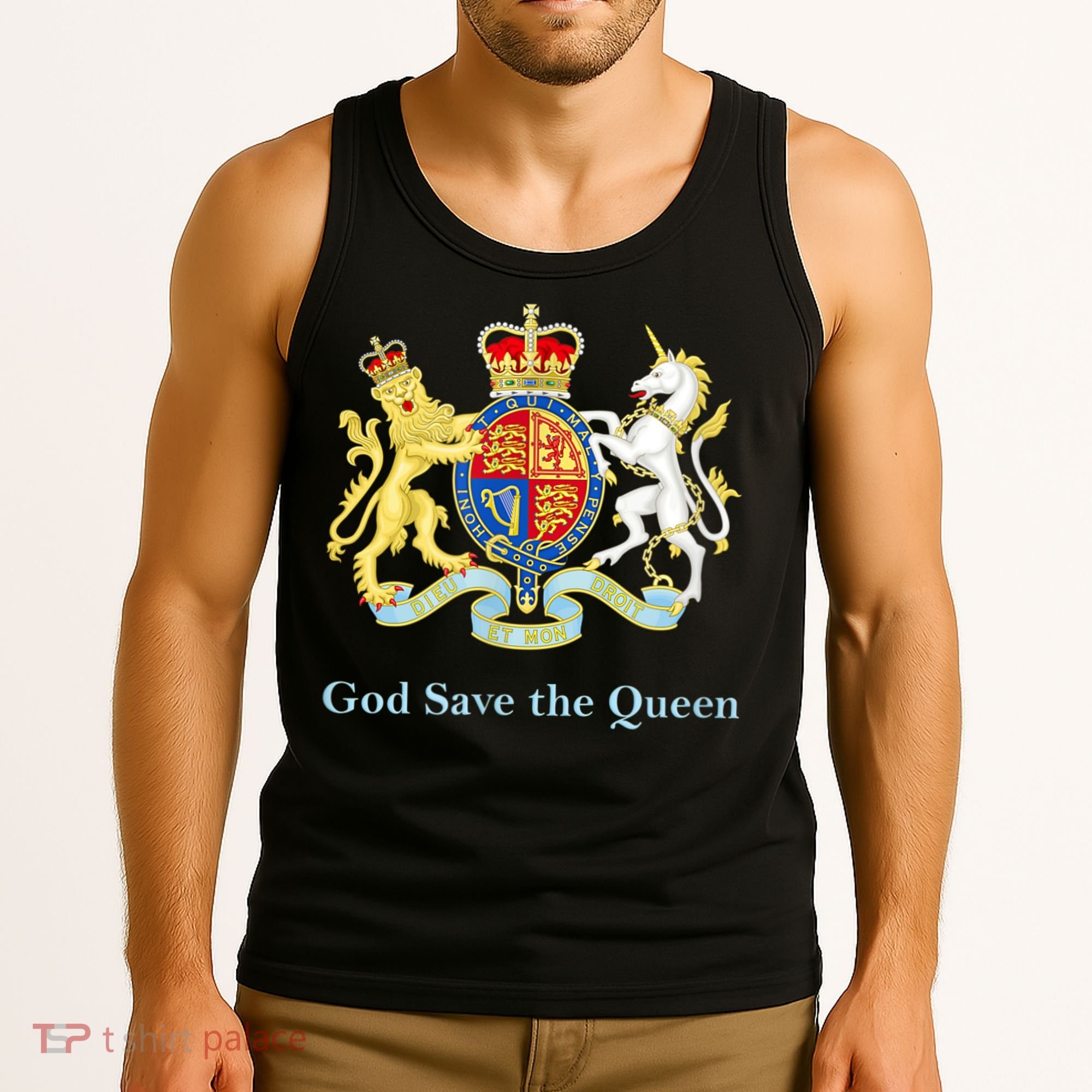 Royal Coat Of Arms, God Save The Queen Tank Top