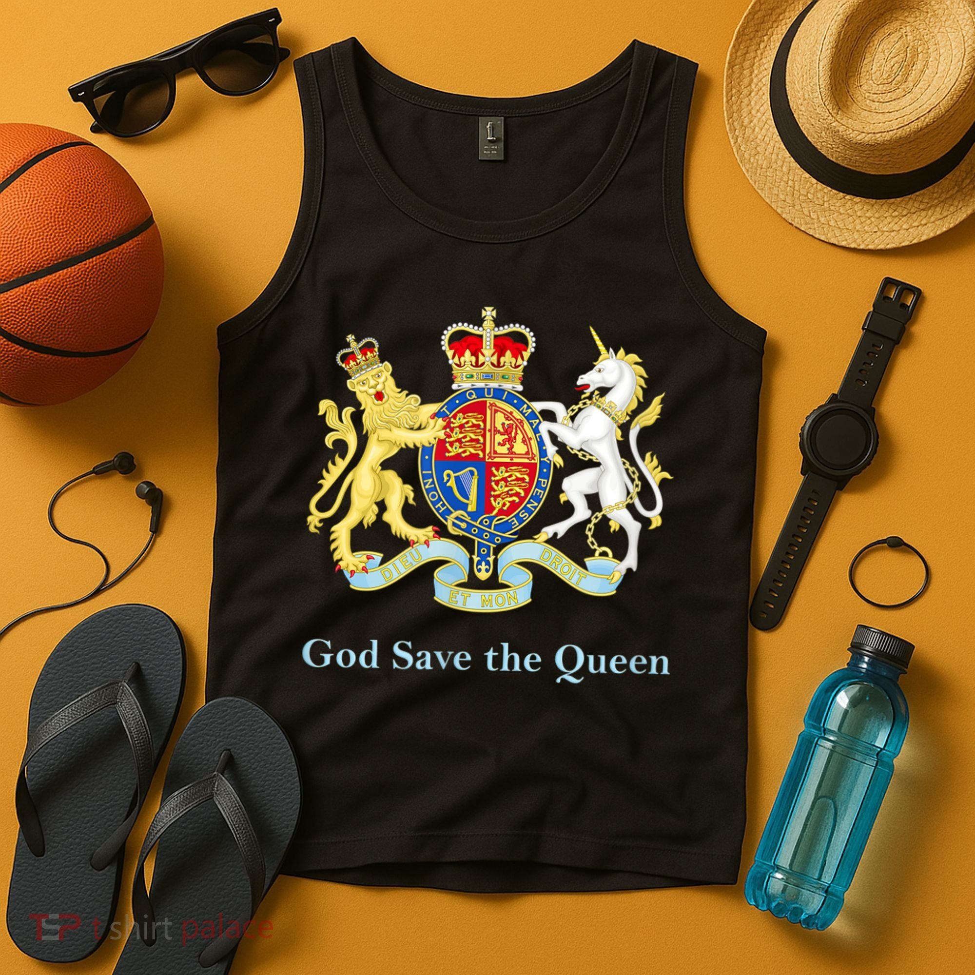 Royal Coat Of Arms, God Save The Queen Tank Top