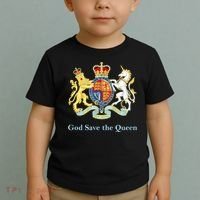 Royal Coat Of Arms, God Save The Queen Toddler T-Shirt thumb 2