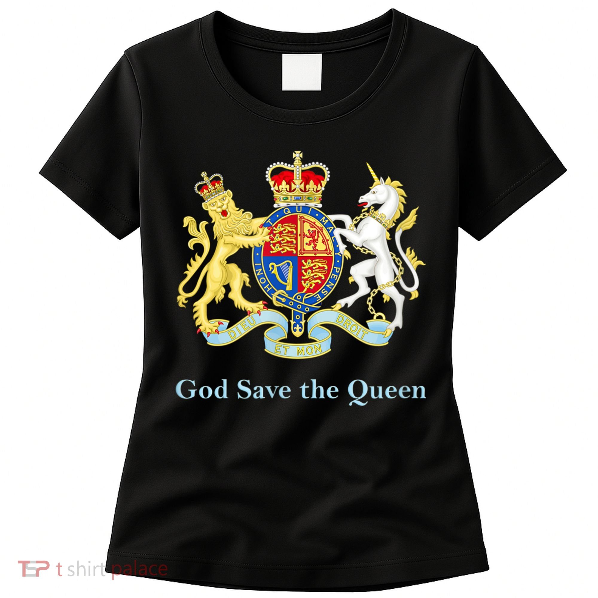 Royal Coat Of Arms, God Save The Queen Women's T-Shirt