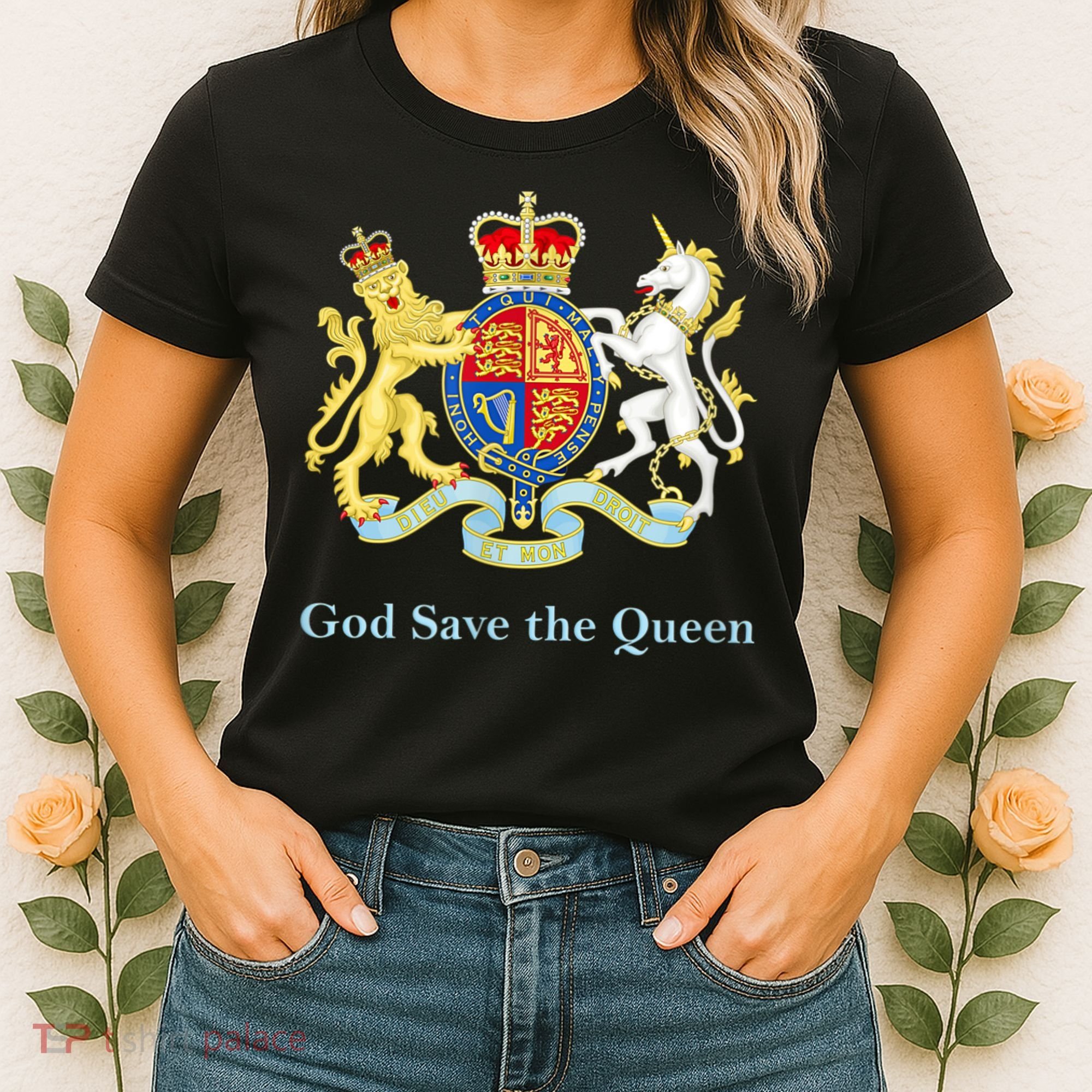 Royal Coat Of Arms, God Save The Queen Women's T-Shirt