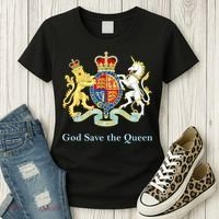Royal Coat Of Arms, God Save The Queen Women's T-Shirt thumb 3
