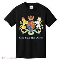 Royal Coat Of Arms, God Save The Queen Kids T-Shirt thumb 0