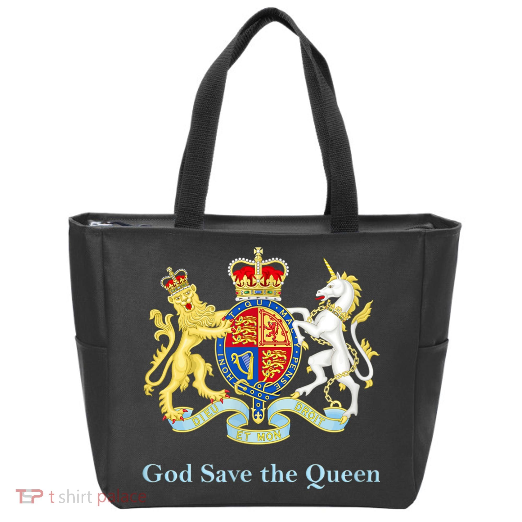 Royal Coat Of Arms, God Save The Queen Tote Bag
