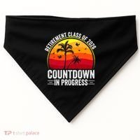 Retirement Class Of 2026 Countdown In Progress Teacher USA-Made Doggie Bandana thumb 0