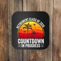 Retirement Class Of 2026 Countdown In Progress Teacher Coaster thumb 0