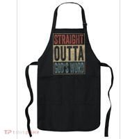 Retro Christian Outfit Straight Outta God's Word Apron thumb 0