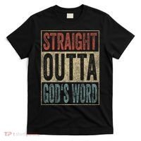 Retro Christian Outfit Straight Outta God's Word T-Shirt thumb 0