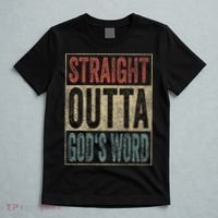 Retro Christian Outfit Straight Outta God's Word T-Shirt thumb 5