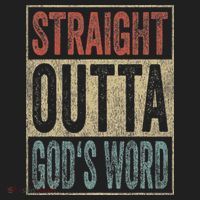 Retro Christian Outfit Straight Outta God's Word Tumbler thumb 3