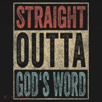 Retro Christian Outfit Straight Outta God's Word Visor thumb 3