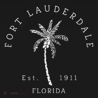 Retro Cool Original Fort Lauderdale Palm Tree Novelty Art Coaster thumb 2