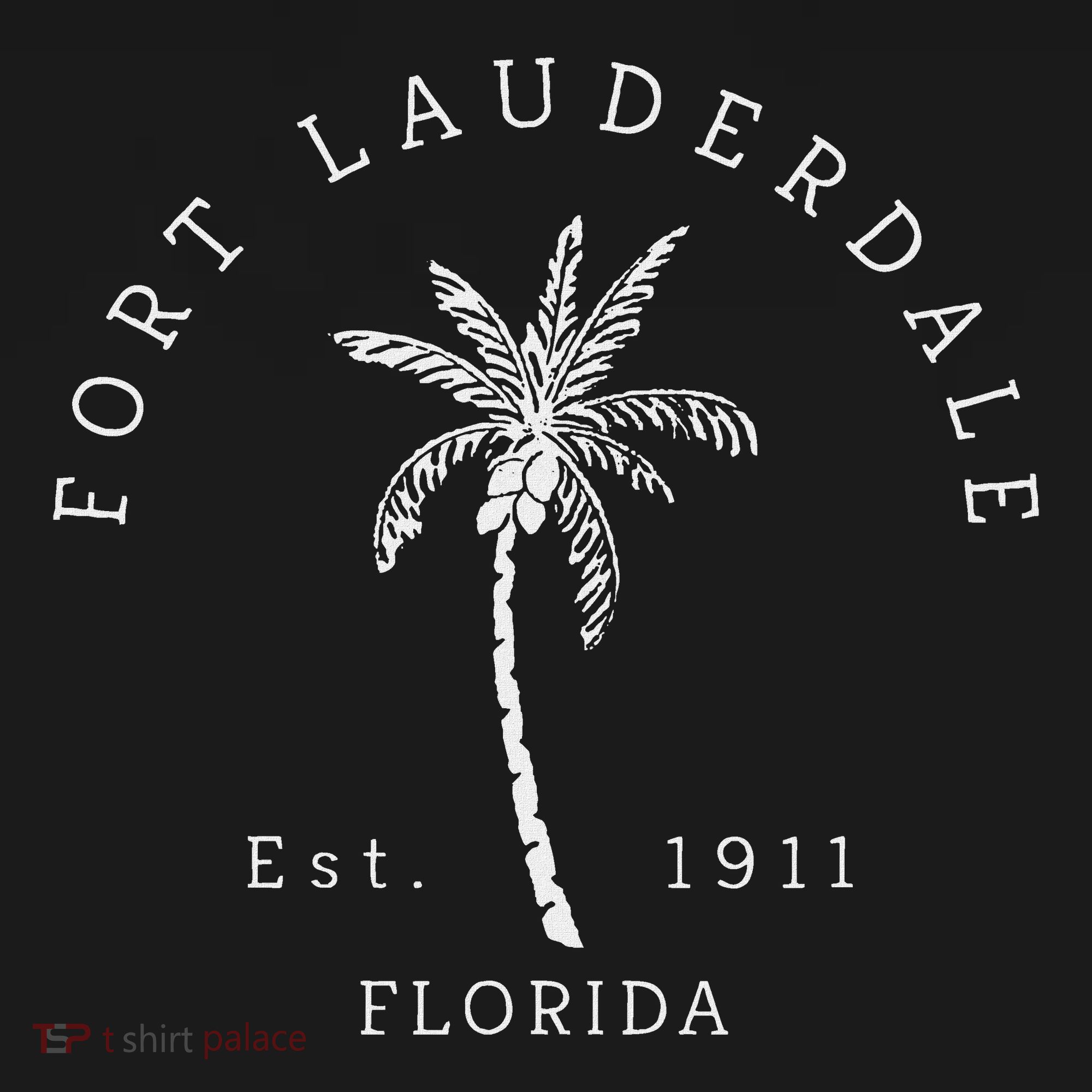 Retro Cool Original Fort Lauderdale Palm Tree Novelty Art Women's Hoodie