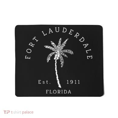 Retro Cool Original Fort Lauderdale Palm Tree Novelty Art Mousepad