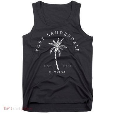 Retro Cool Original Fort Lauderdale Palm Tree Novelty Art Tank Top