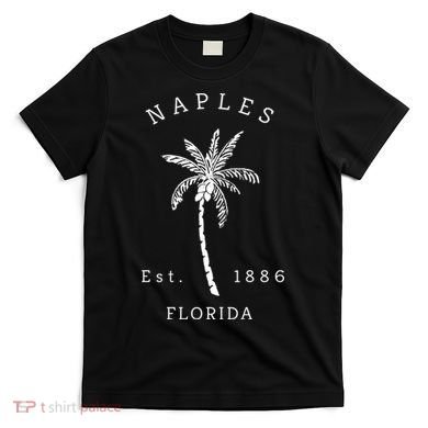 Retro Cool Original Naples Florida Beach Palm Tree Meaningful Gift T-Shirt