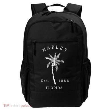 Retro Cool Original Naples Florida Beach Palm Tree Meaningful Gift Backpack