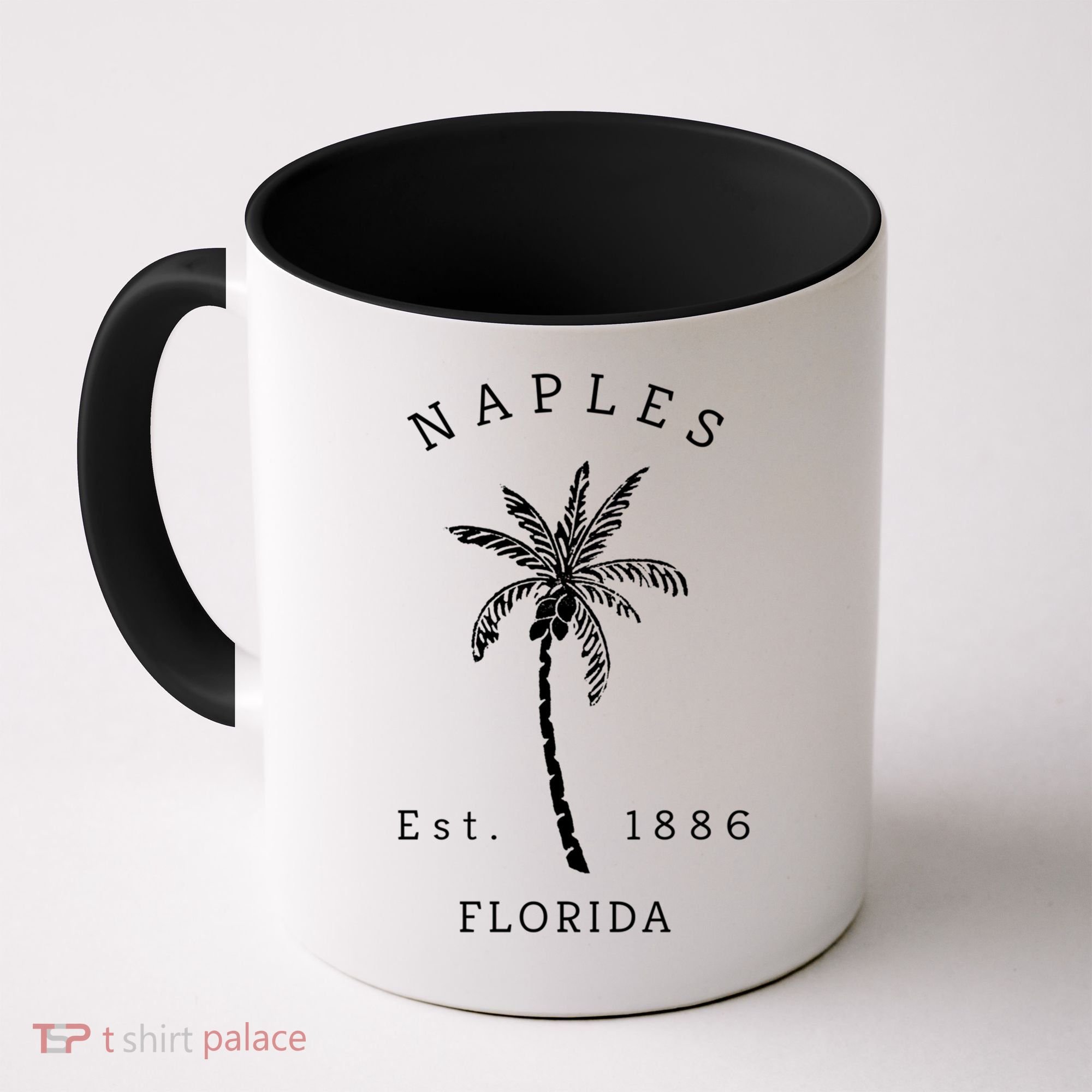 Retro Cool Original Naples Florida Beach Palm Tree Meaningful Gift Coffee Mug