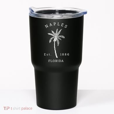 Retro Cool Original Naples Florida Beach Palm Tree Meaningful Gift Tumbler