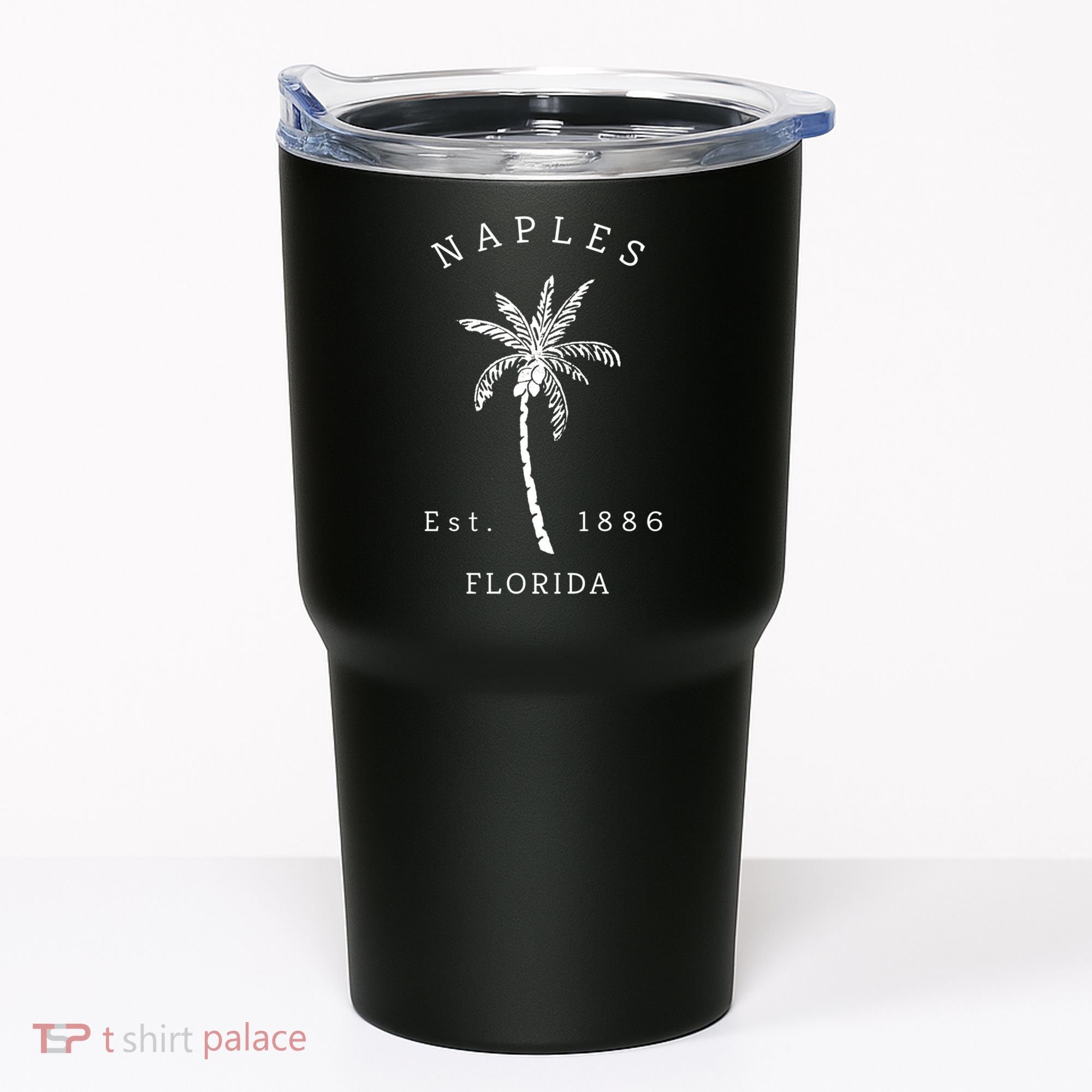 Retro Cool Original Naples Florida Beach Palm Tree Meaningful Gift Tumbler