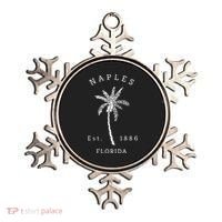 Retro Cool Original Naples Florida Beach Palm Tree Meaningful Gift Ornament thumb 0