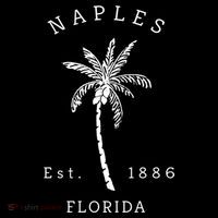 Retro Cool Original Naples Florida Beach Palm Tree Meaningful Gift Ornament thumb 1
