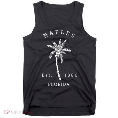 Retro Cool Original Naples Florida Beach Palm Tree Meaningful Gift Tank Top