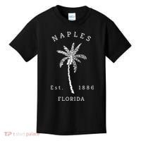 Retro Cool Original Naples Florida Beach Palm Tree Meaningful Gift Kids T-Shirt thumb 0