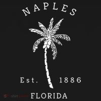 Retro Cool Original Naples Florida Beach Palm Tree Meaningful Gift Tote Bag thumb 4
