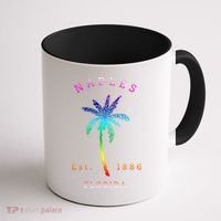 Retro Cool Original Naples Florida Beach Palm Tree Gift Coffee Mug thumb 1