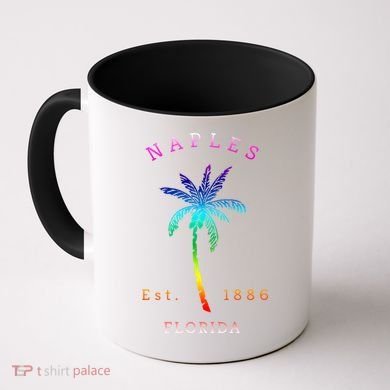 Retro Cool Original Naples Florida Beach Palm Tree Gift Coffee Mug