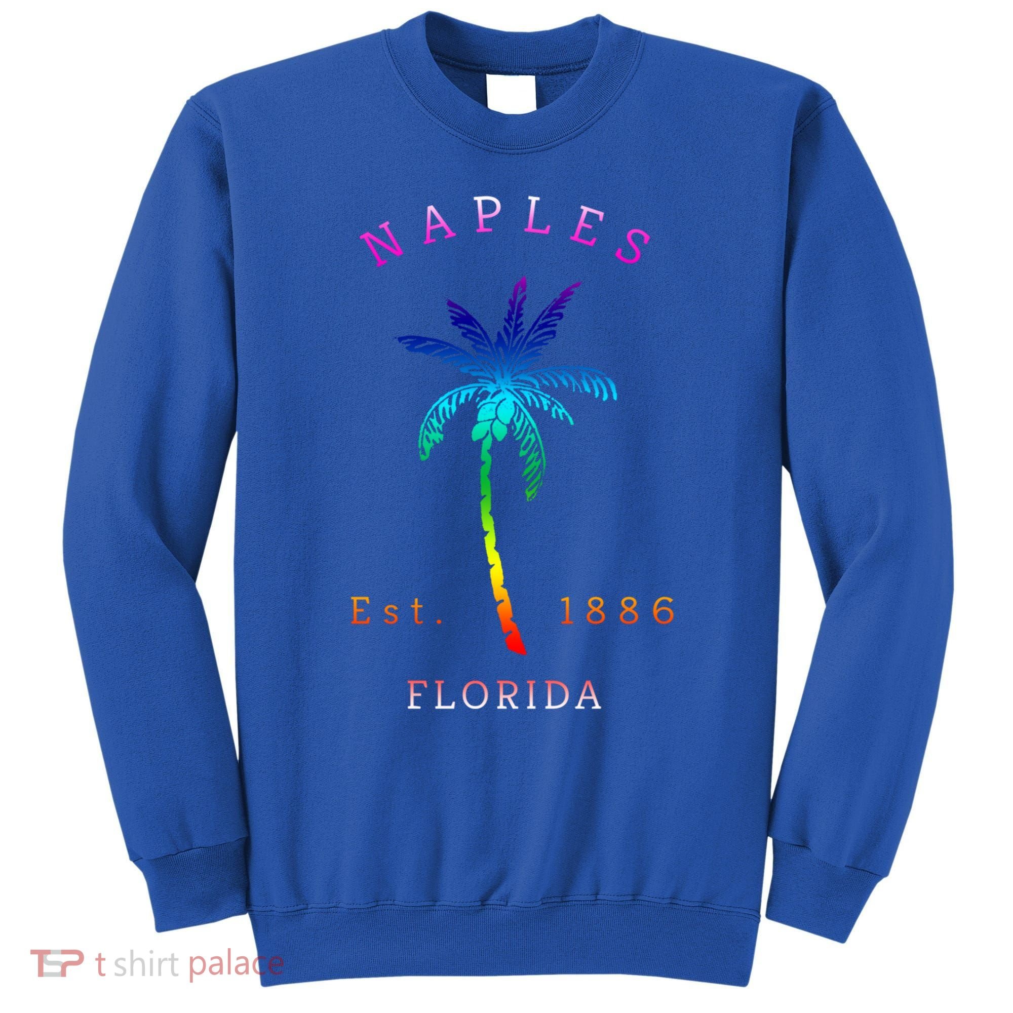 Retro Cool Original Naples Florida Beach Palm Tree Gift Sweatshirt