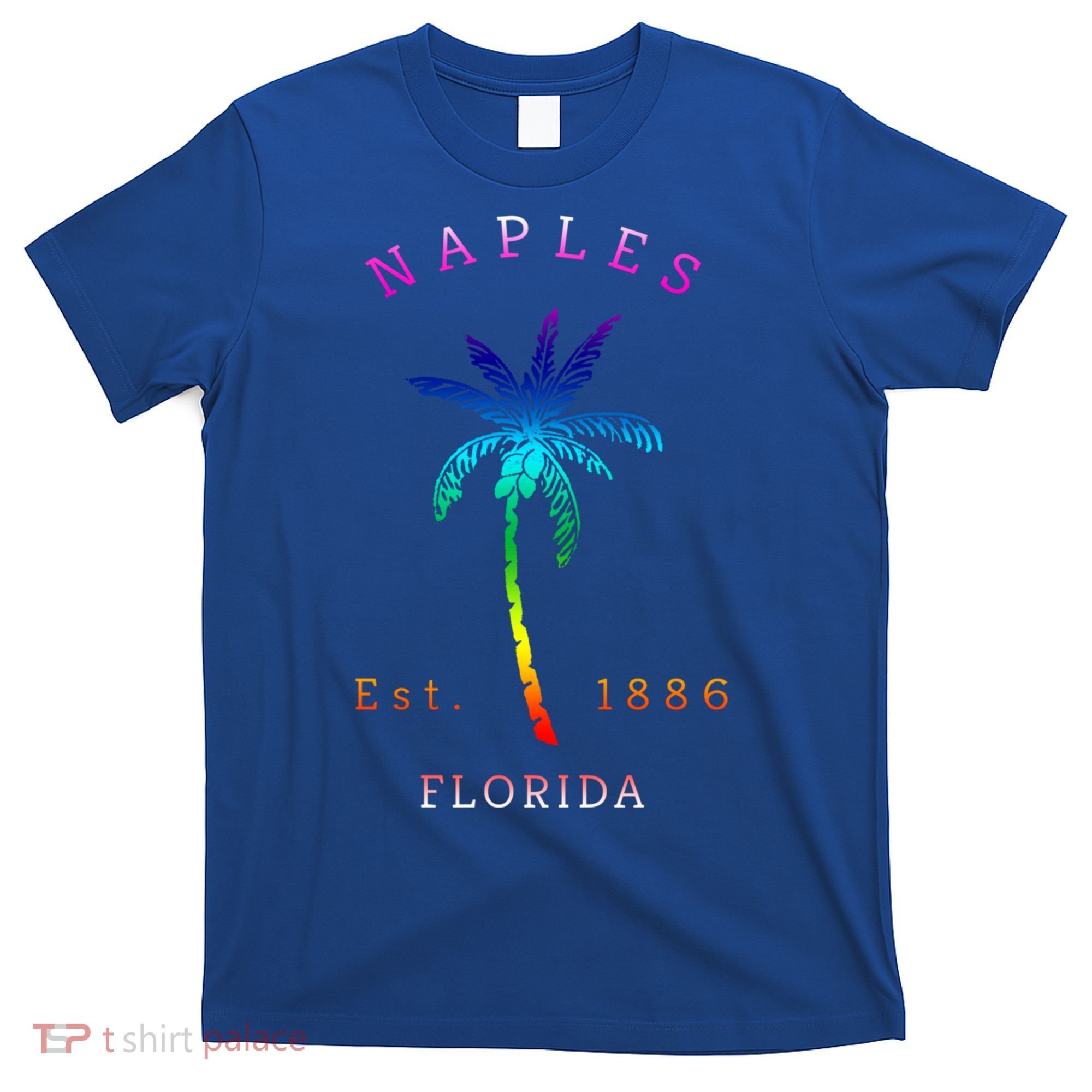 Retro Cool Original Naples Florida Beach Palm Tree Gift T-Shirt